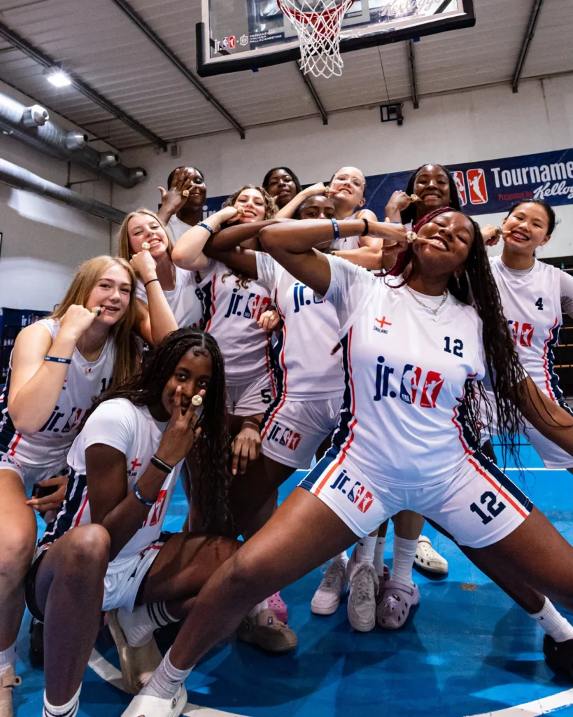 England Girls Strike Gold at Jr. NBA Tournament in Rome image. Source: Basketball England.