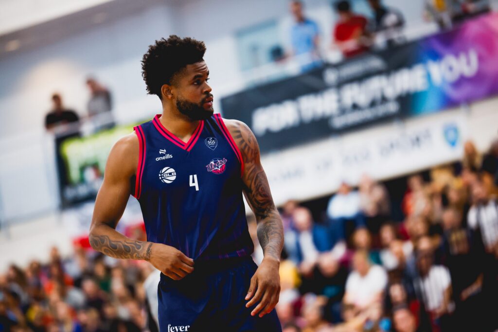 Zach Anderson of Bristol Flyers in Super League Basketball action