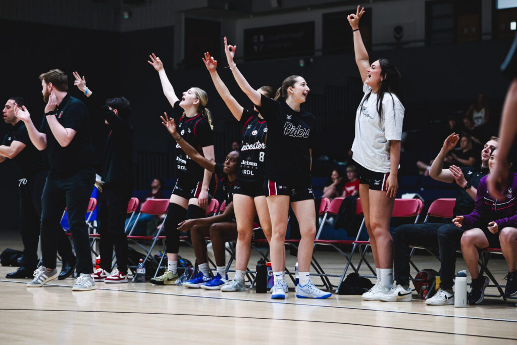 Leicester Riders women’s team action from the club source article