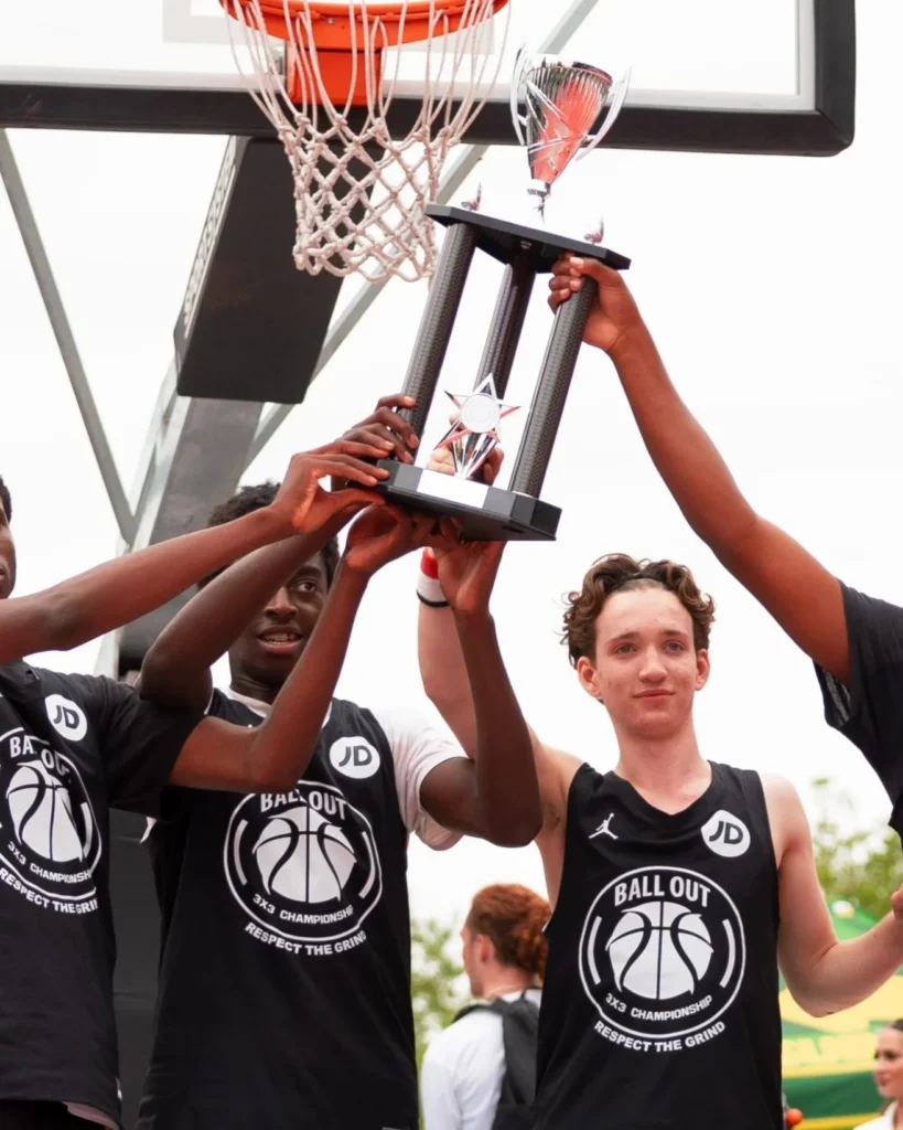 Ball Out 3x3 National Tour Finals promotional image for the London event at Finsbury Park