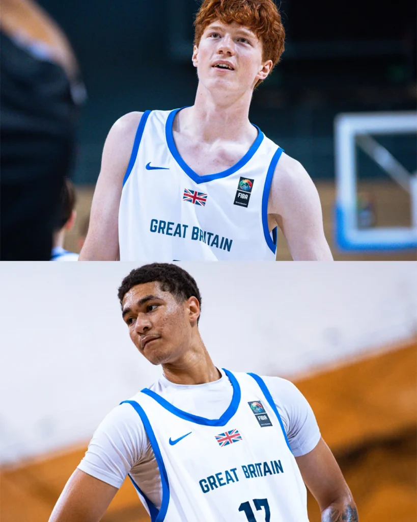 Oliver Bishop and Maxx Tjongondjoza, who have been selected for Basketball Without Borders Next Up Camp