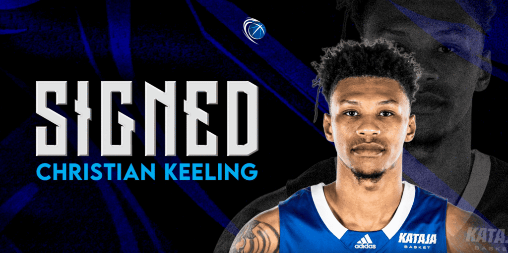 Christian Keeling signing graphic from Caledonia Gladiators.