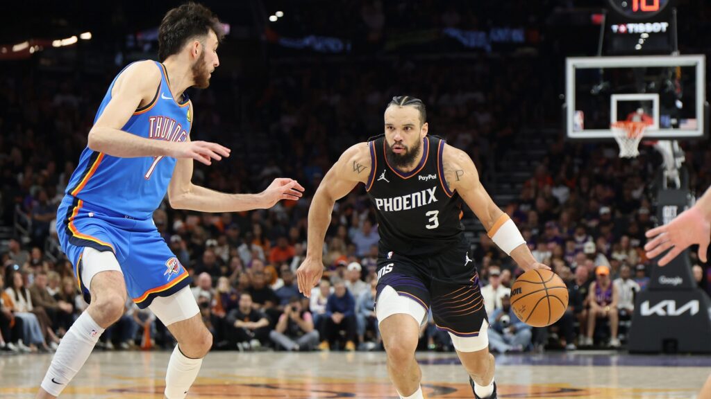 Dillon Brooks in Phoenix Suns colours after agreeing a reported contract extension.