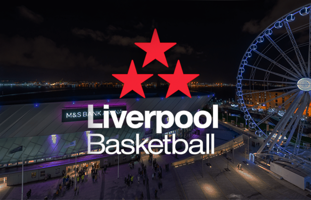Liverpool Basketball and Super League Basketball announcement graphic.