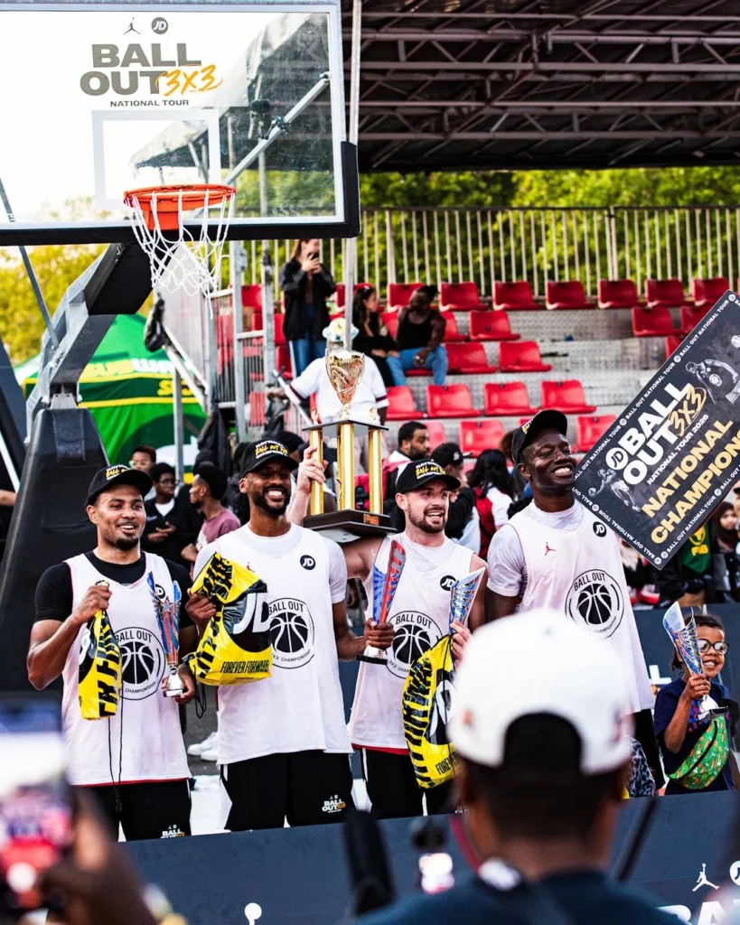 Ball Out 3x3 2026 finals action at Finsbury Park