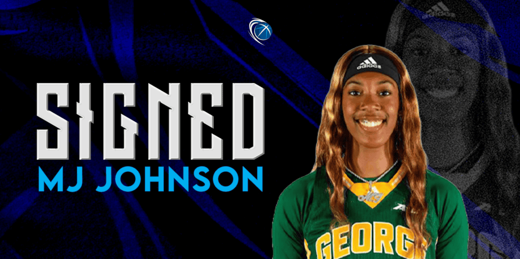MJ Johnson signing graphic for Caledonia Gladiators